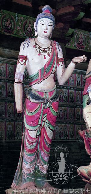 Zhenguo Temple Ten Thousand Buddha Hall: Standing Bodhisattvas