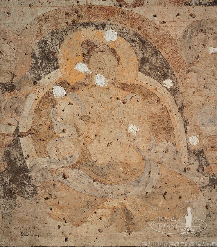 Bamiyan West Buddha Niche: Seated Bodhisattvas