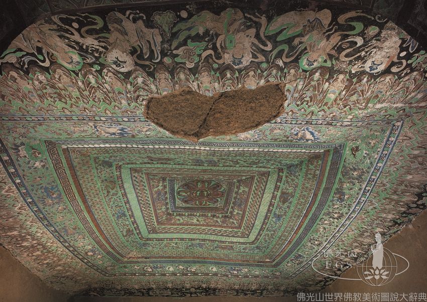 Yulin Cave 10: Ceiling