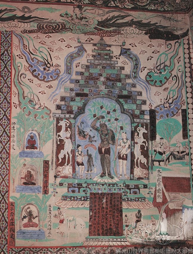 Mogao Cave 76: Eight Sacred Stupas