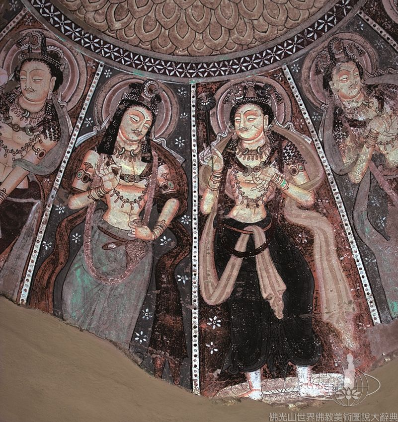 Kumtura Valley Entrance Cave 21: Ceiling