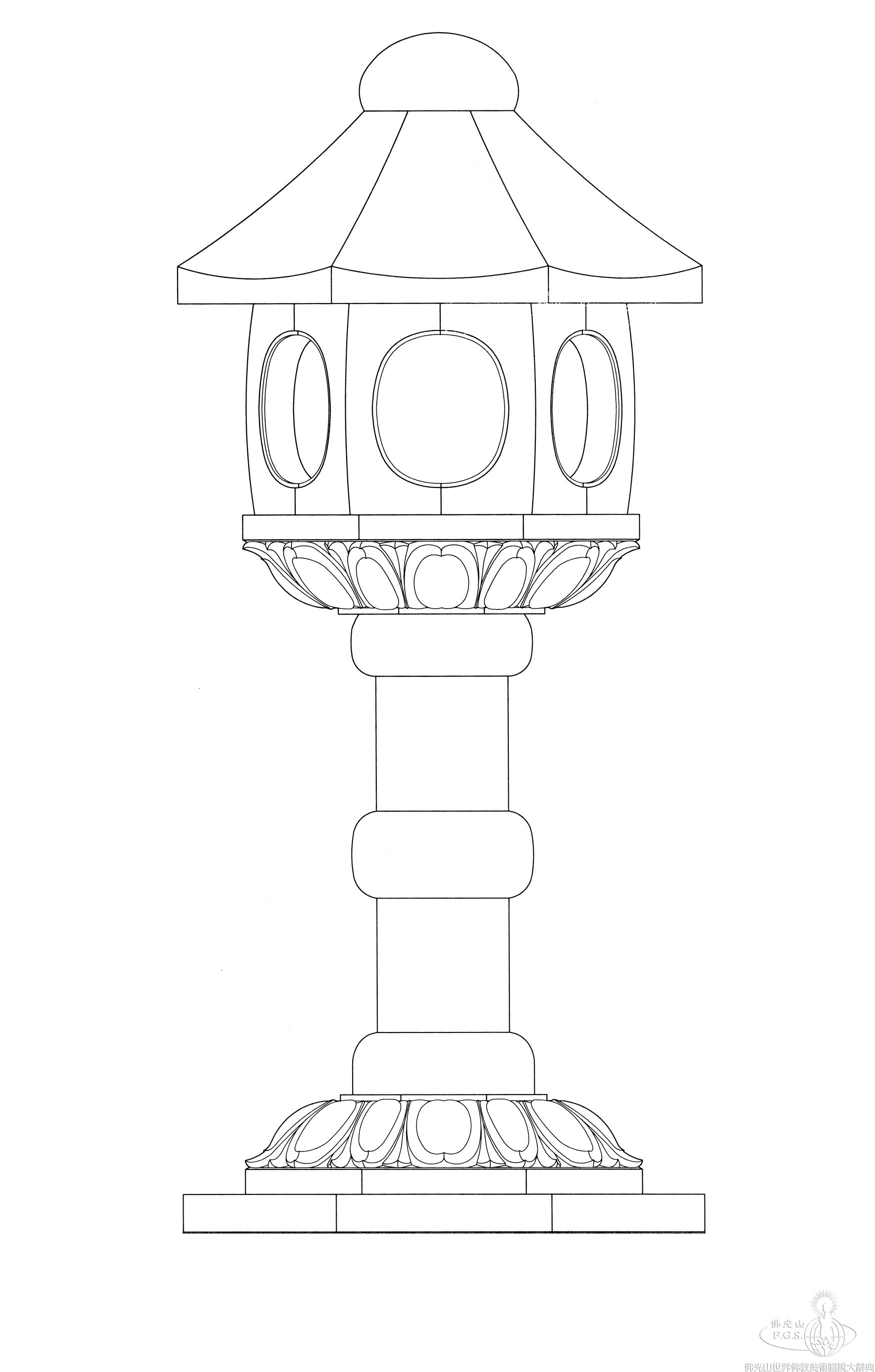 Kumgangsan Jeongyangsa Temple Stone Lantern