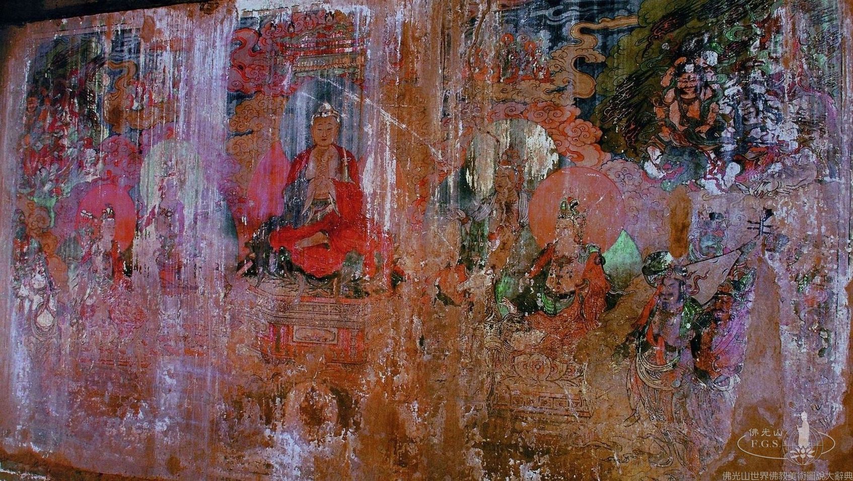 Zhaohua Temple Great Hero Hall: Water and Land Dharma Service Murals