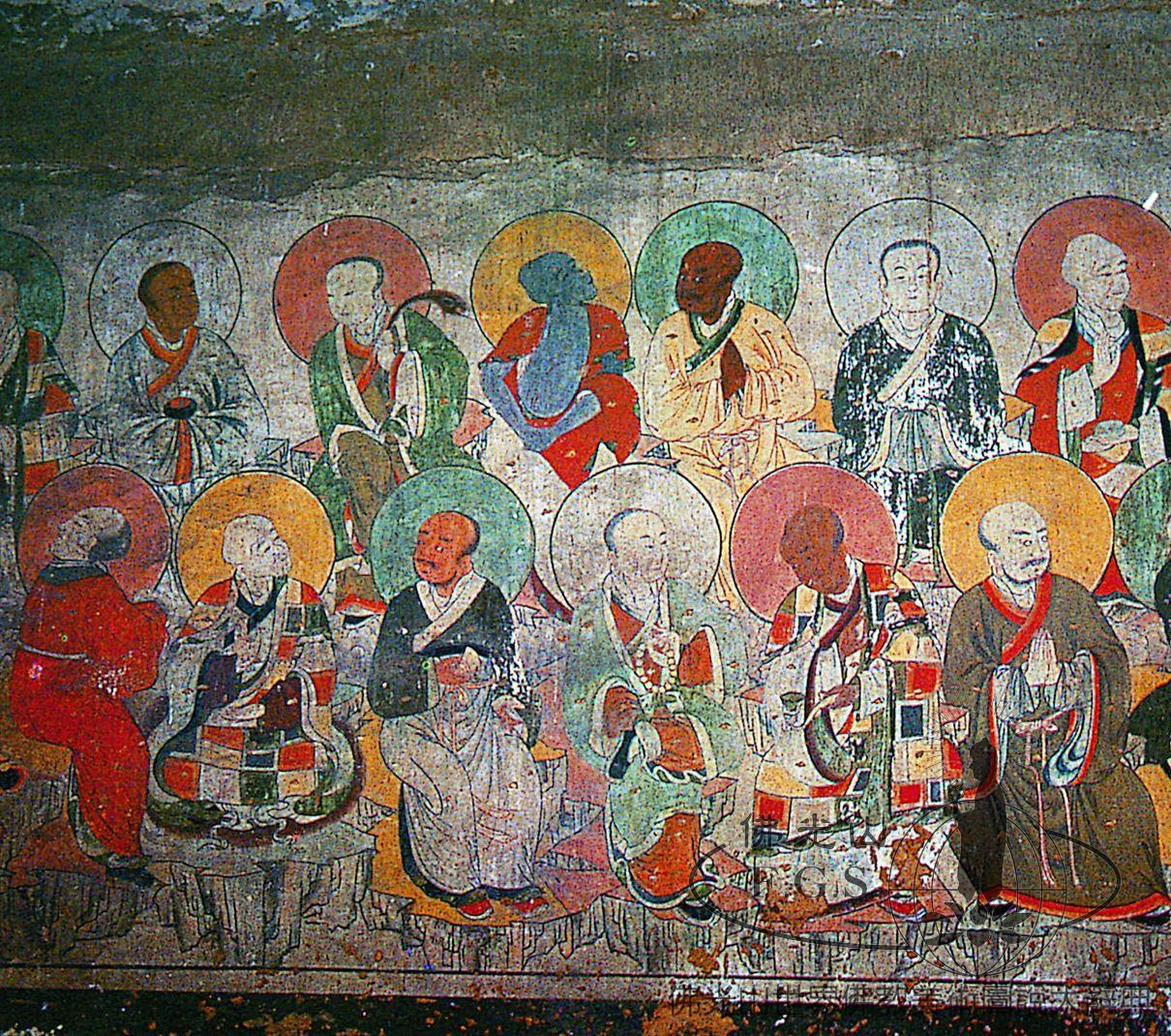 Wutaishan Foguang Temple Manjusri Hall: Five Hundred Arhats