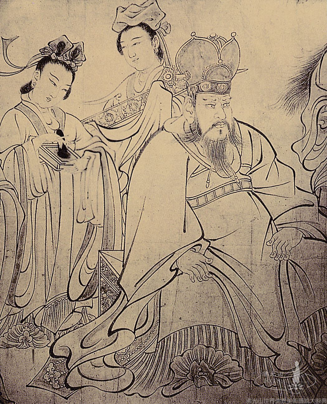 King Suddhodana Presenting Prince Siddhartha to Heavenly Beings