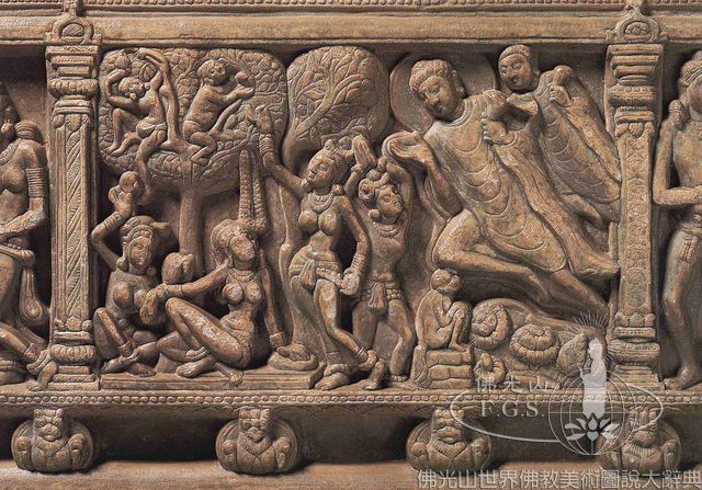 Nagarjunakonda: Life of the Buddha - Renunciation of Nanda