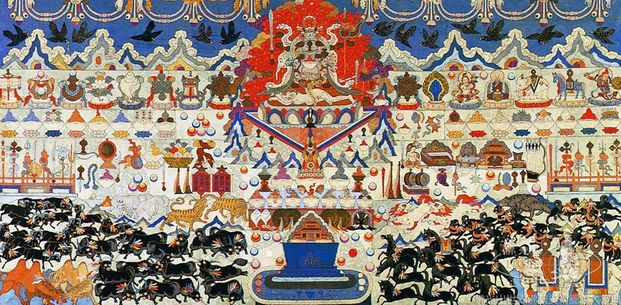 Embroidery of Offerings to Mahakala