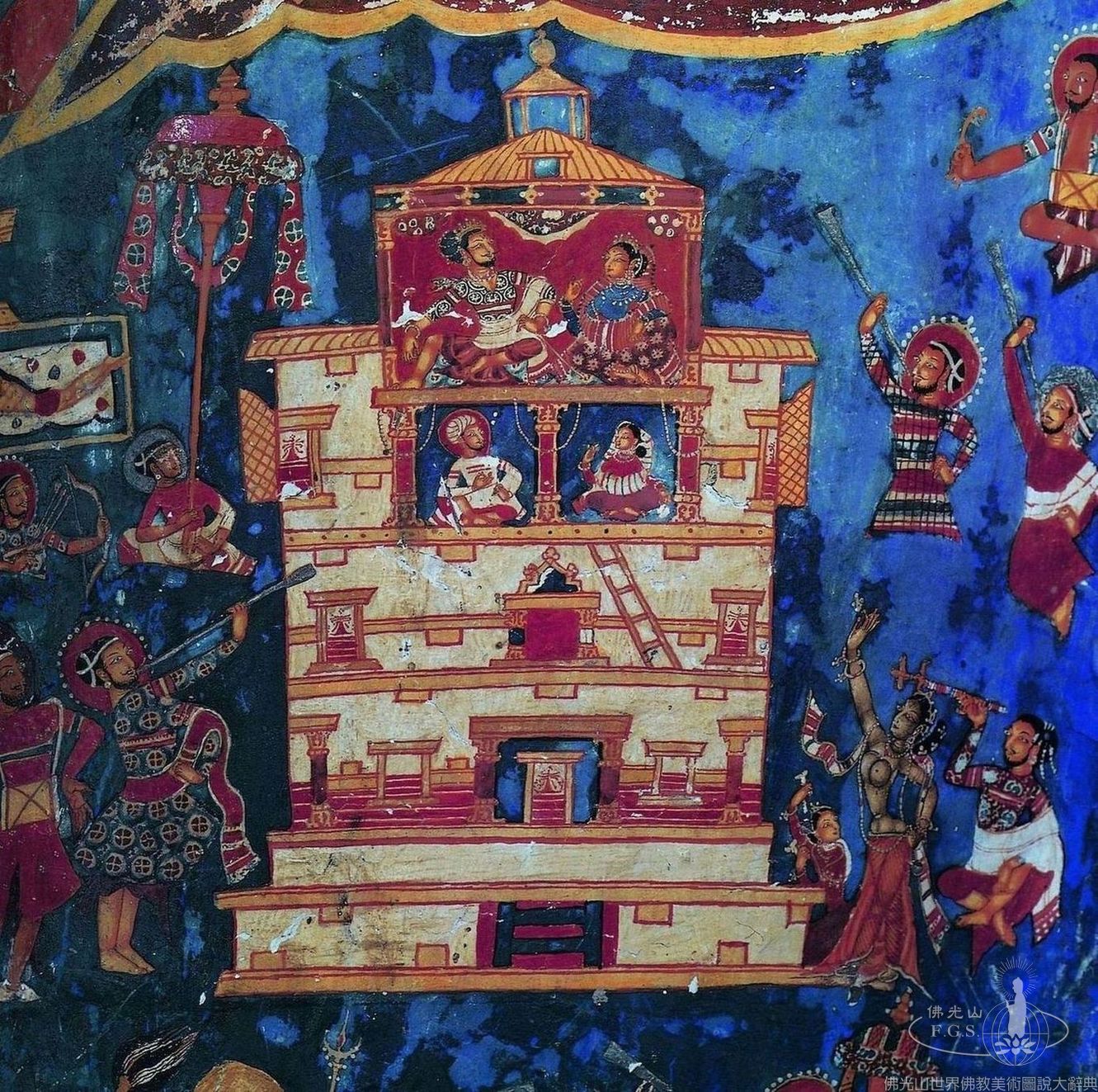 Alchi Monastery Three Story Hall: Painted Dhotis