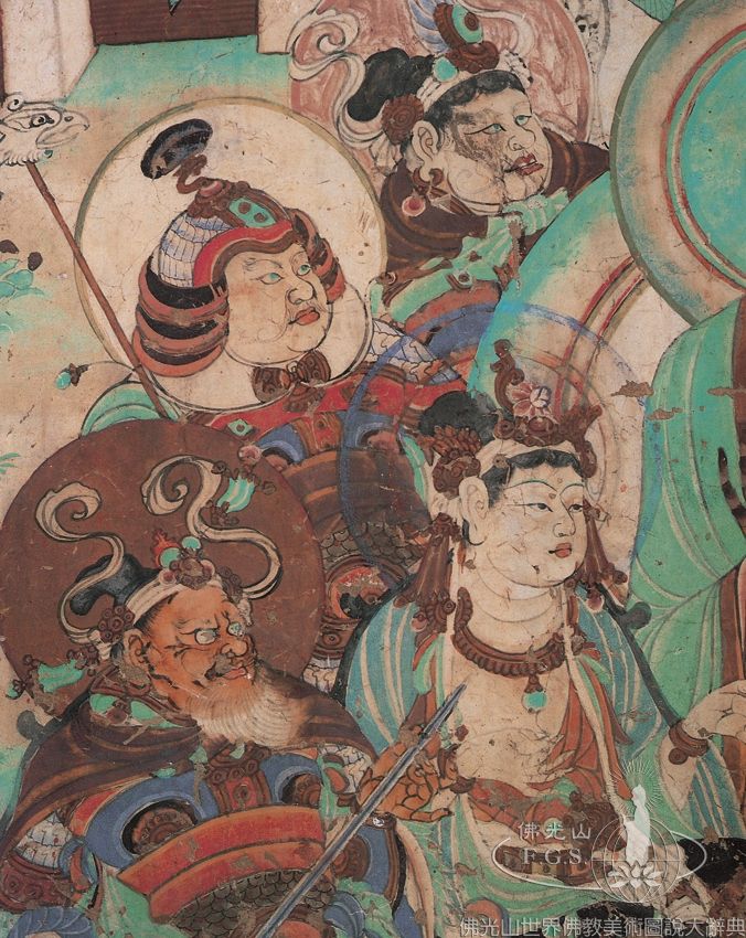 Yulin Cave 25: Illustration of the Sutra on the Descent of Maitreya Second Assembly of Maitreya