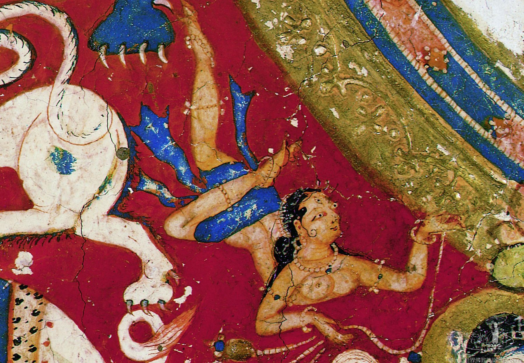 Alchi Monastery Three Story Hall: Aksobhya Buddha