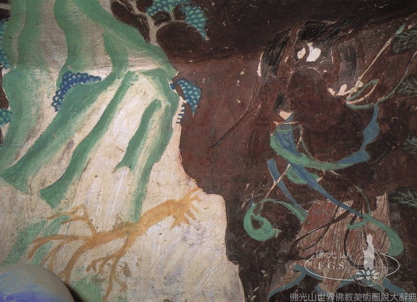 Mogao Cave 335: Battle Between Sariputra and Raudraksa