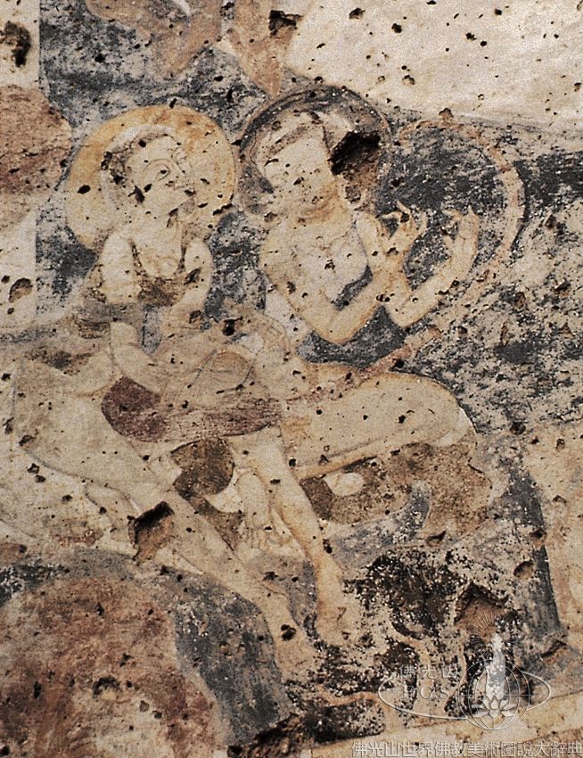 Bamiyan West Buddha Niche: Seated Bodhisattvas