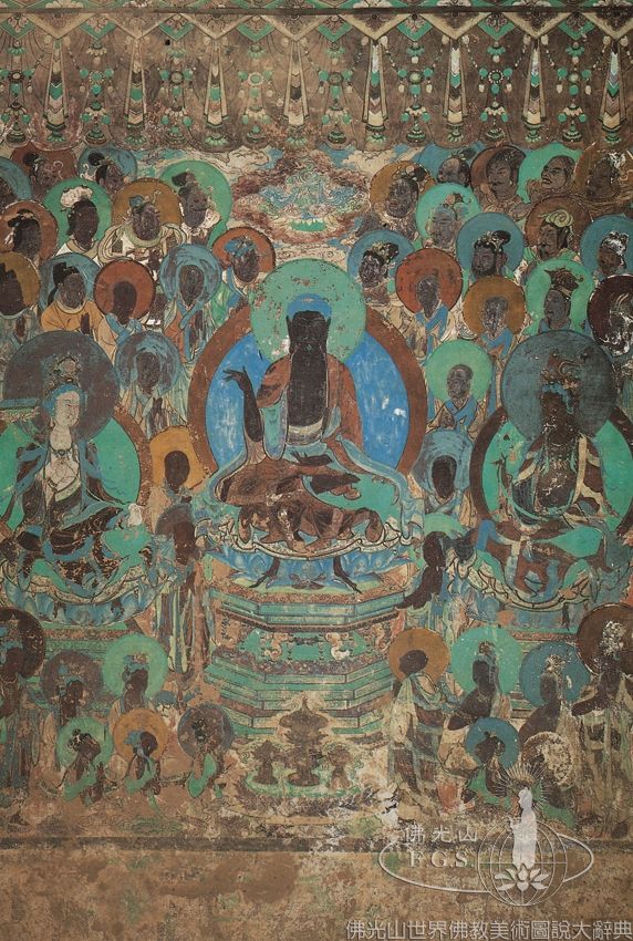Yulin Cave 2: Buddha Teaching the Dharma