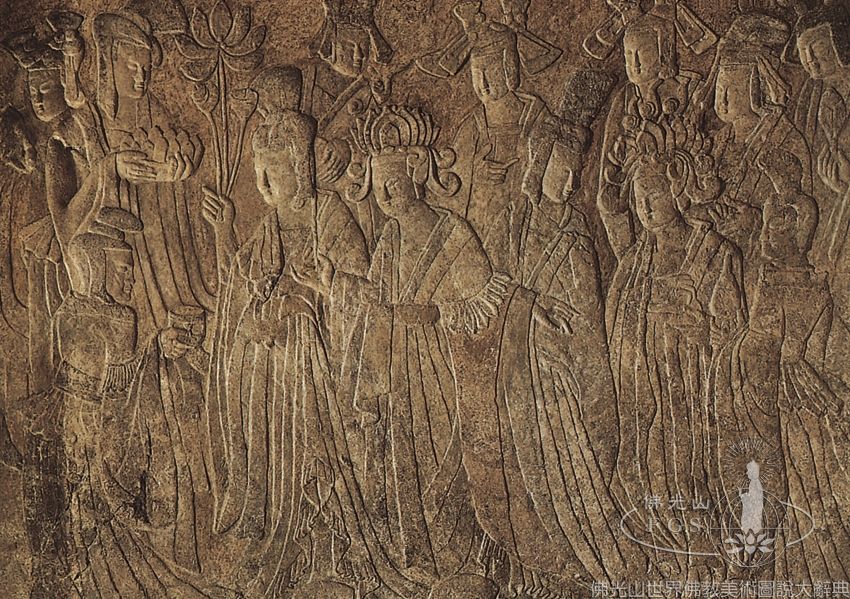 Longmen Grotto 140: Emperor and Empress Paying Respect to the Buddha