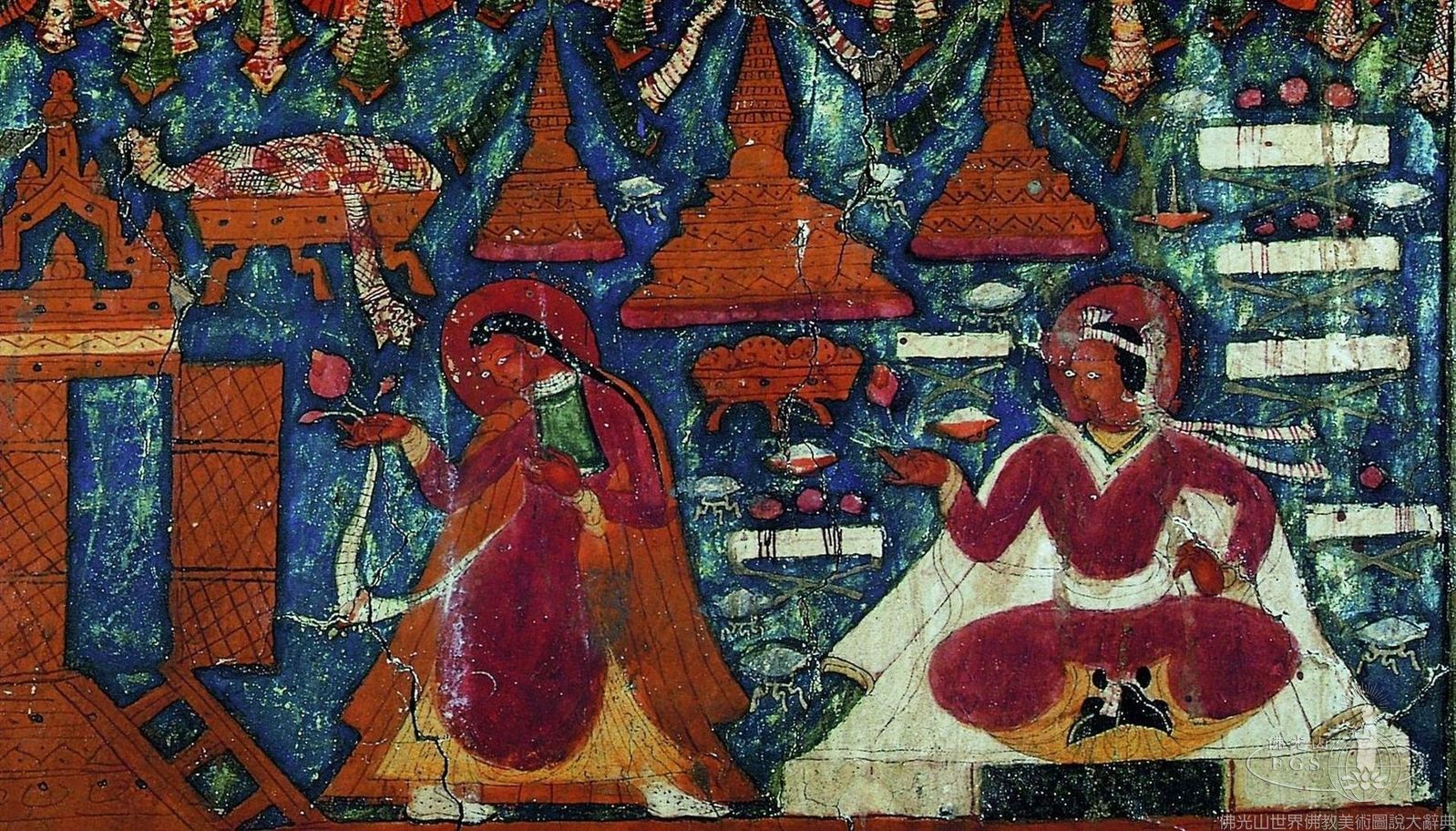 Alchi Monastery Three Story Hall: Manjusri Bodhisattva