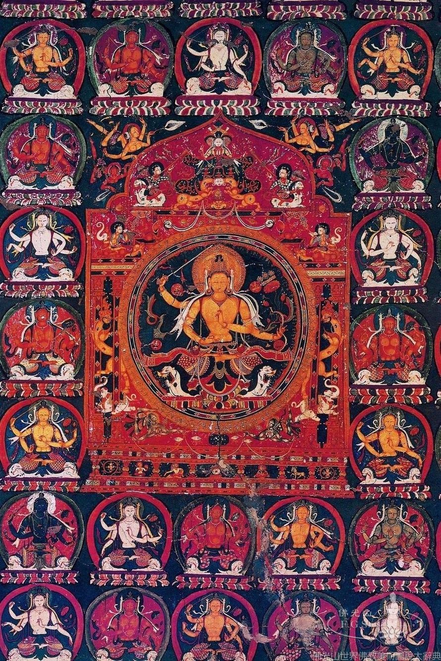 Alchi Monastery Three Story Hall: Manjusri Bodhisattva