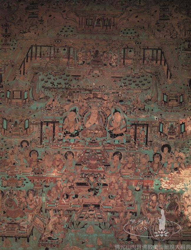 Mogao Cave 220: Illustration of the Vimalakirti Sutra - Chapter on Manjusri’s Visit