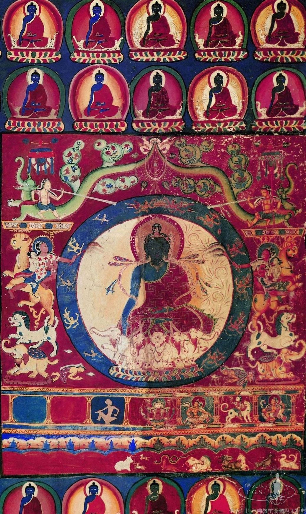 Alchi Monastery Three Story Hall: Aksobhya Buddha