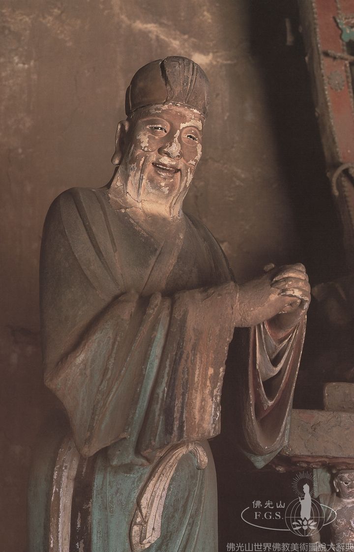 Shuanglin Temple Ksitigarbha Hall: Ksitigarbha Bodhisattva and Attendants