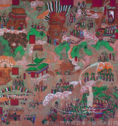 Ssanggyesa Temple Hall of Eight Pictures: Life of the Buddha - Eight Great Events