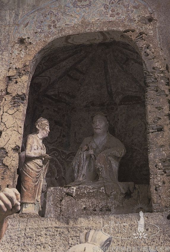 Maijishan Grotto 4: Illustration of the Vimalakirti Sutra