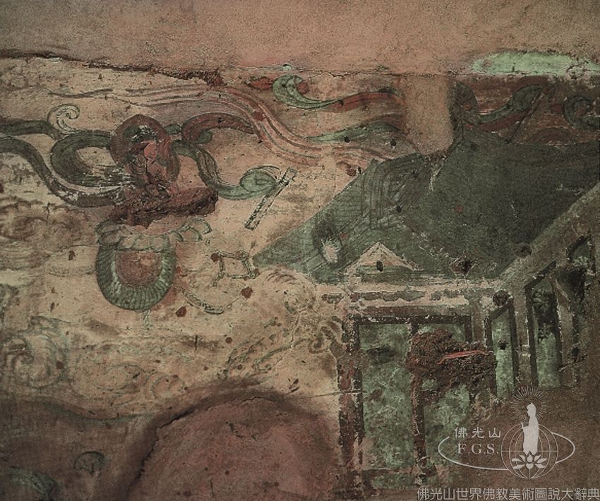 Kumtura Cave 16: Illustration of the Amitayurdhyana Sutra