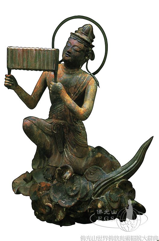 Byodoin Temple Phoenix Hall: Figures Making Offerings