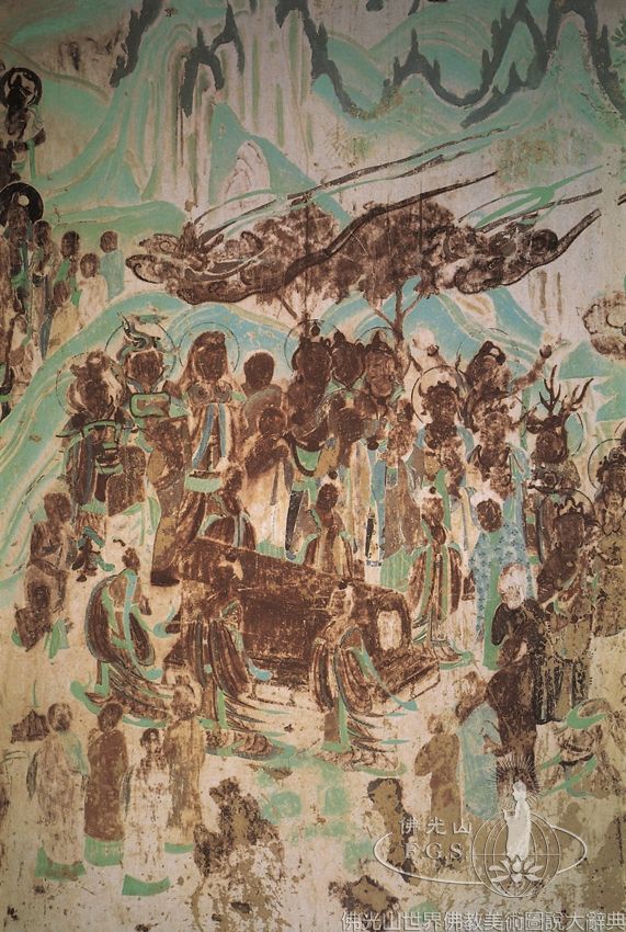 Mogao Cave 332: Illustration of the Mahaparinirvana Sutra