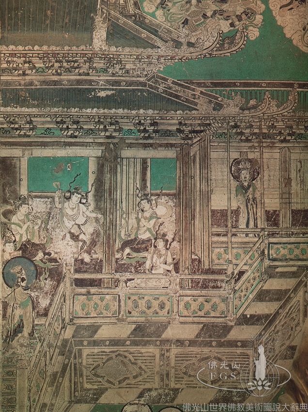 Yulin Cave 3: Illustration of the Amitayurdhyana Sutra