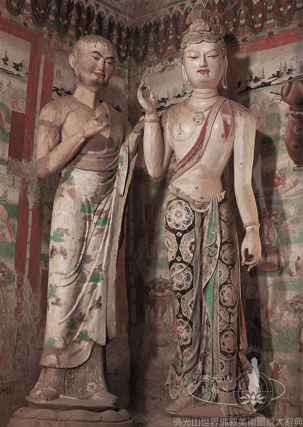 Mogao Cave 158: Illustration of the Mahaparinirvana Sutra - Kings in Mourning