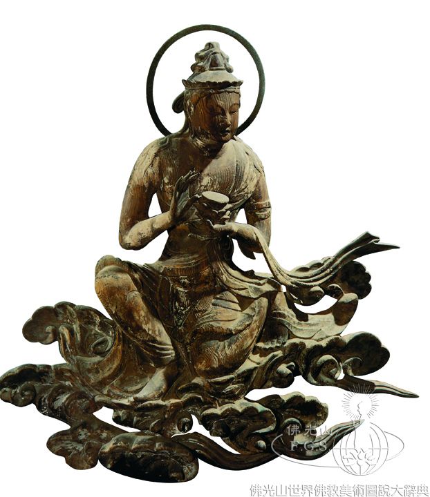 Byodoin Temple Phoenix Hall: Figures Making Offerings