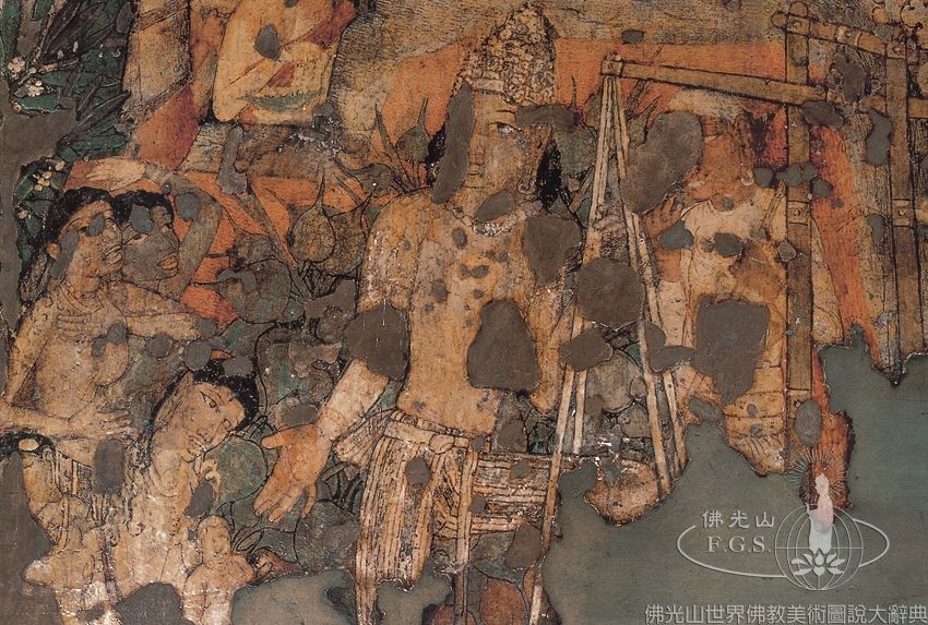 Ajanta Cave 1: King Sibi Jataka