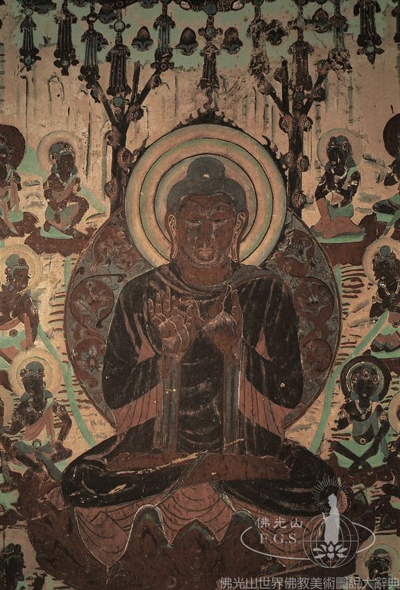 Mogao Cave 332: Amitabha Buddha and Fifty-Two Bodhisattvas