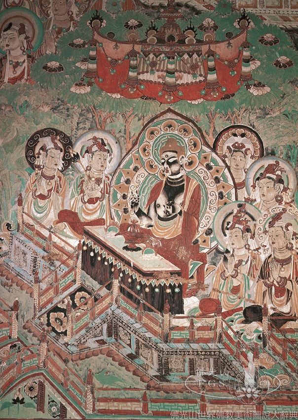 Mogao Cave 156: Illustration of the Sutra on the Questions of Visesa Cinti Brahma - Music and Dance