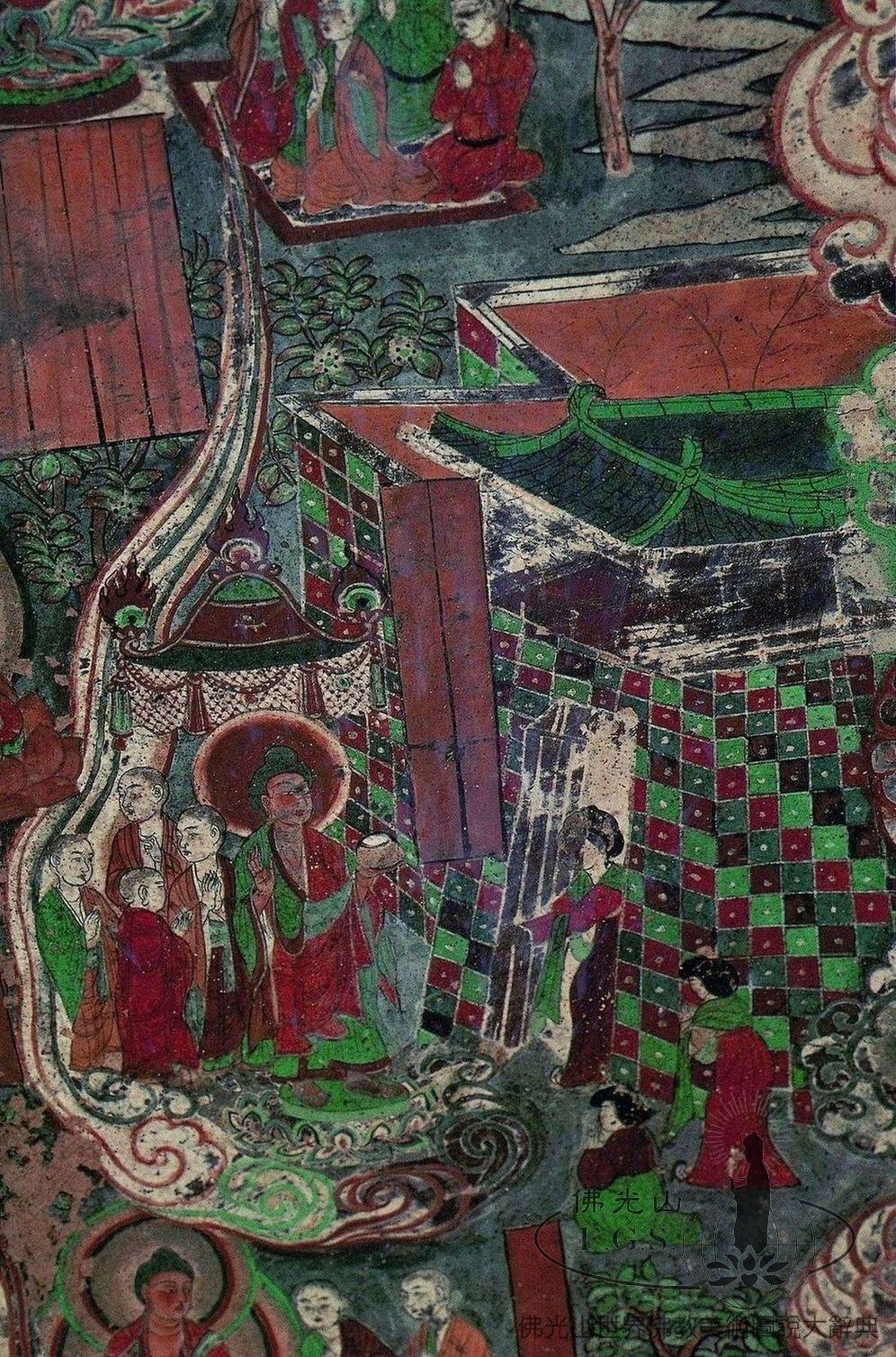 Mogao Cave 205: Avalokitesvara Bodhisattva and Figures