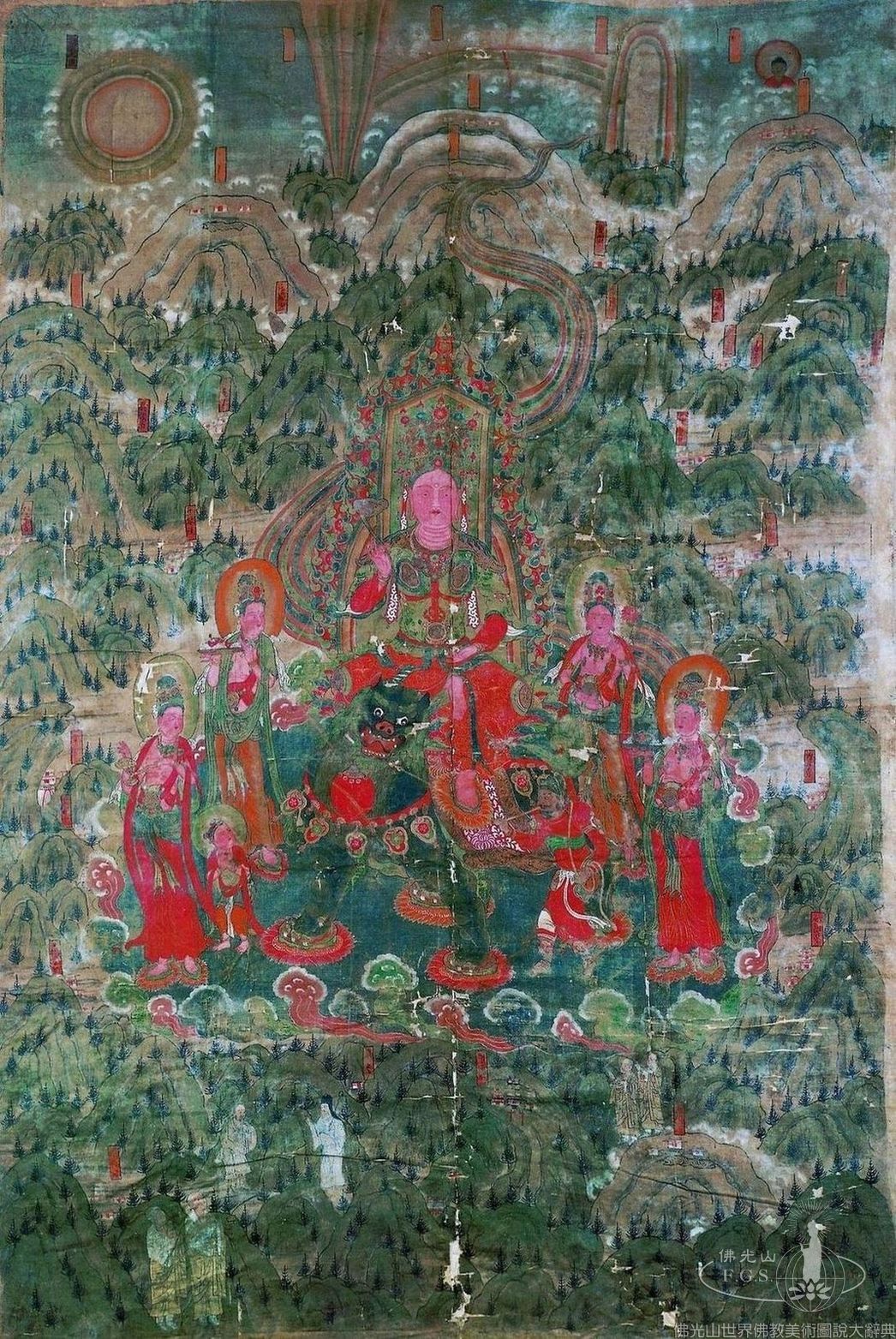 Mogao Cave 17:Manjusri Bodhisattva at Wutaishan