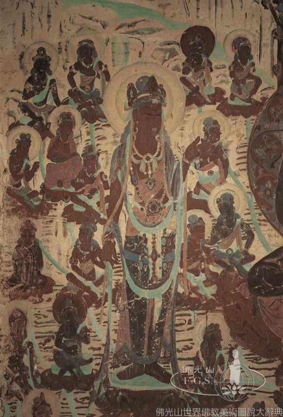 Mogao Cave 332: Amitabha Buddha and Fifty-Two Bodhisattvas