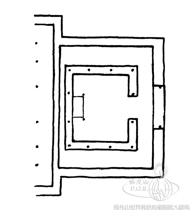 夏魯寺夏魯拉康第三層平面圖