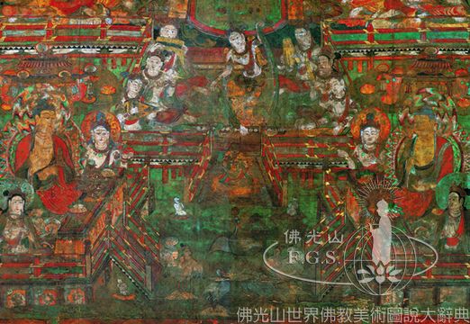 觀無量壽經變相（局部）