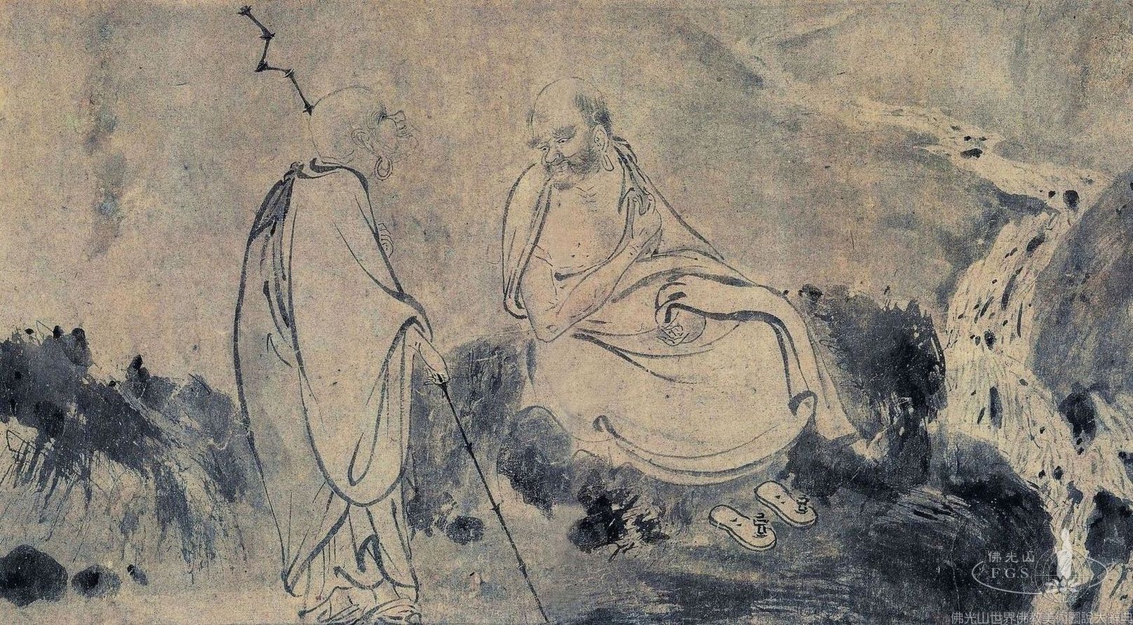 十六羅漢圖（局部）