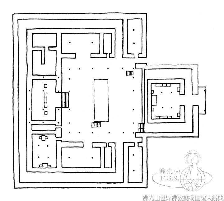 夏魯寺夏魯拉康第二層平面圖