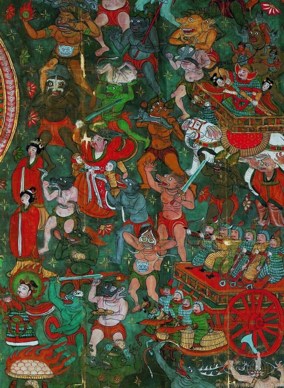 降魔成道圖（局部）