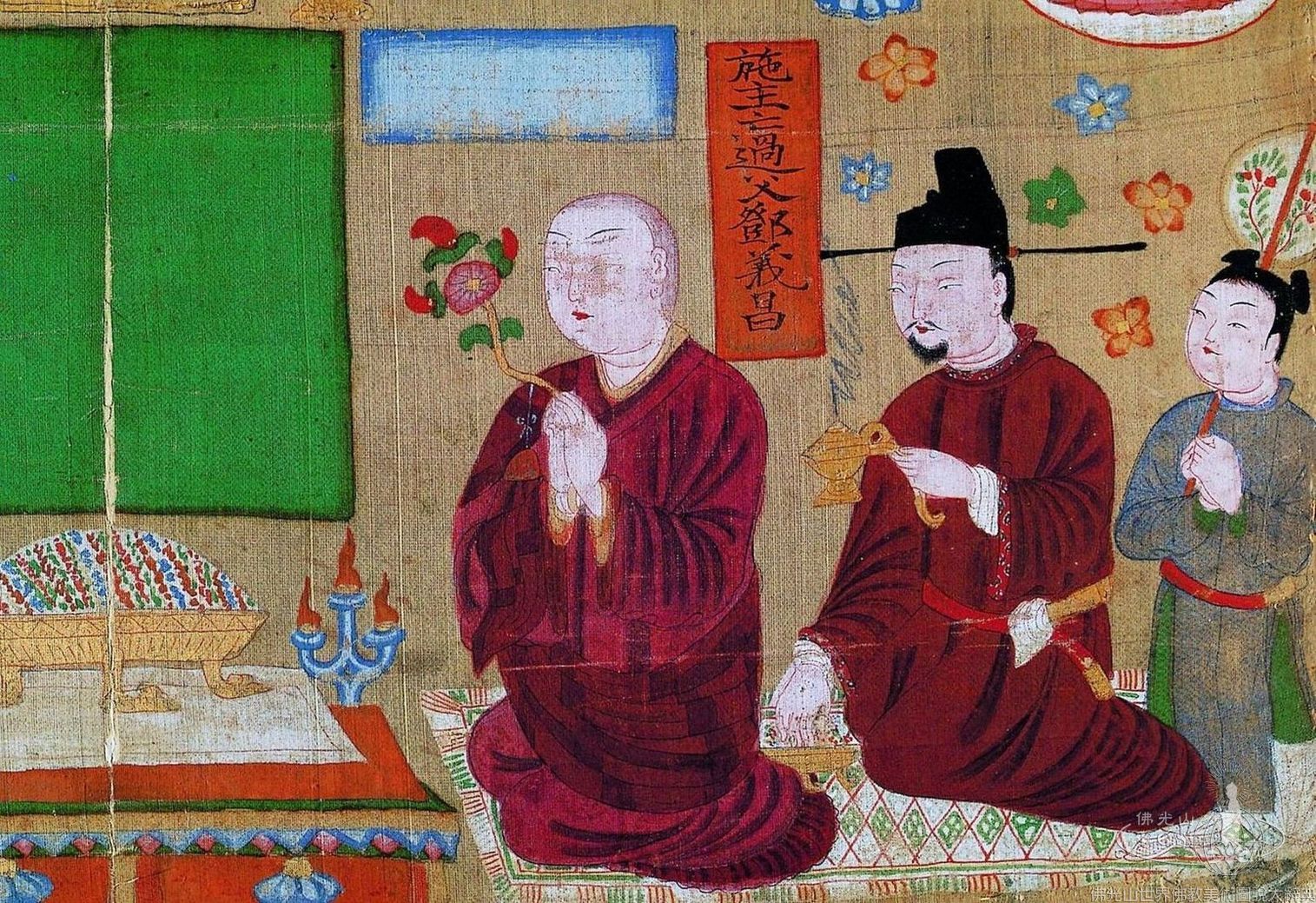 金剛界五方佛曼荼羅圖（局部）