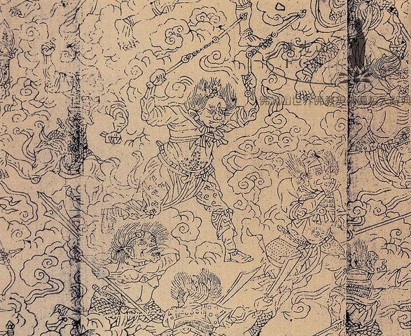 揭鉢圖（局部）