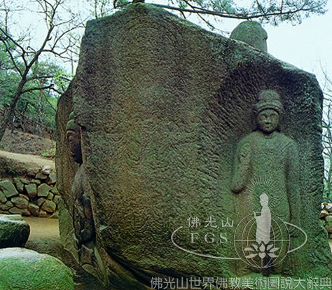 掘佛寺遺址佛像北面造像