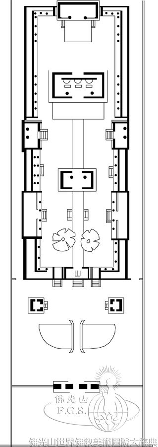 十方普覺寺中路配置圖