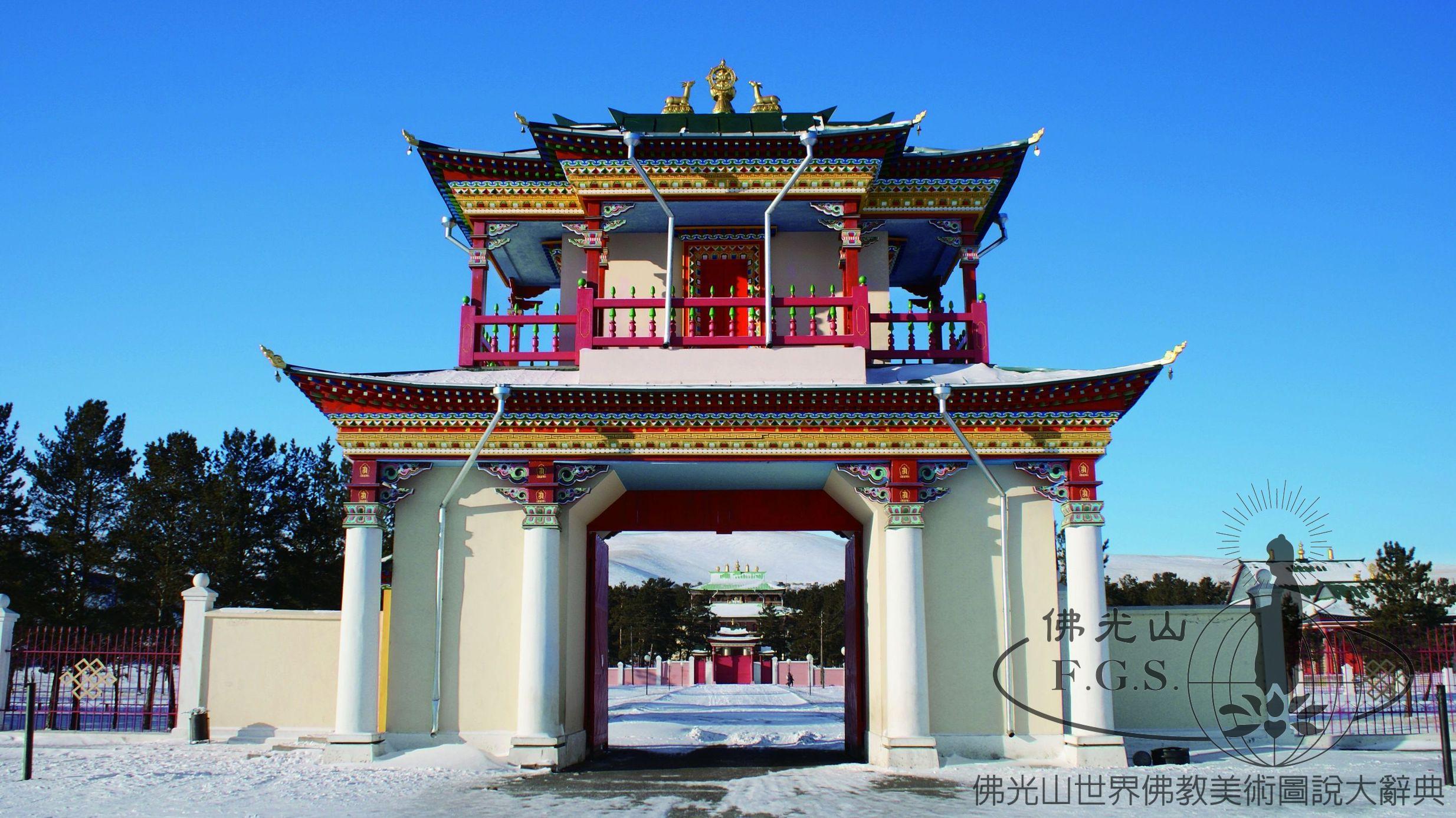 阿金斯基寺舊院區山門