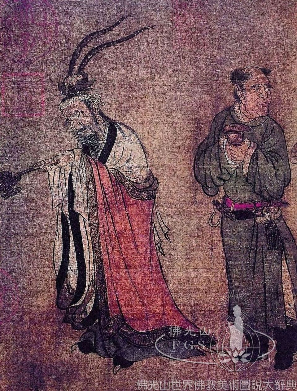 番王禮佛圖（局部）