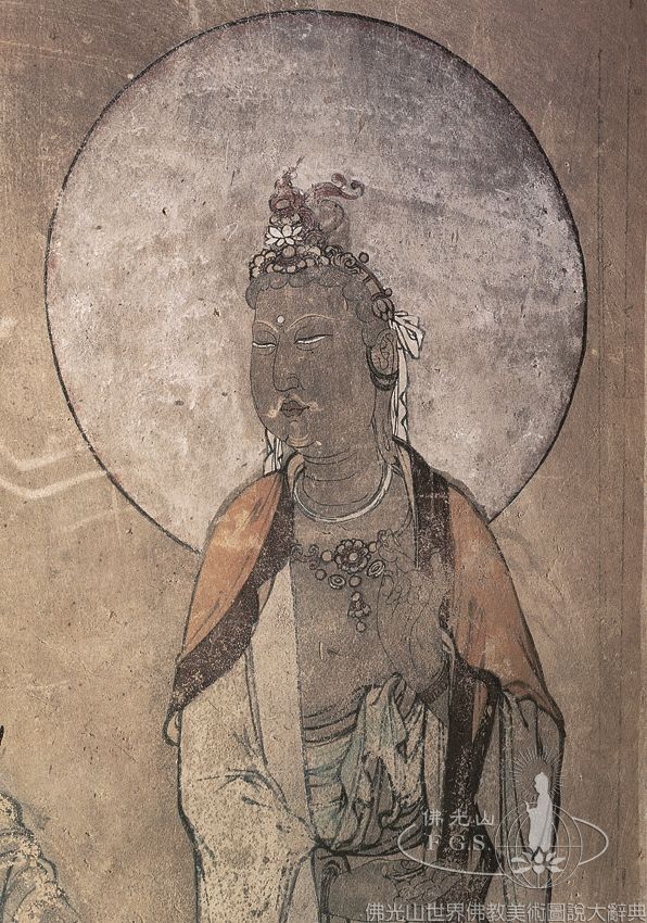 莫高窟第3窟西壁龕內南側菩薩像（局部）