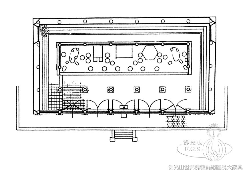 佛光寺東大殿平面圖